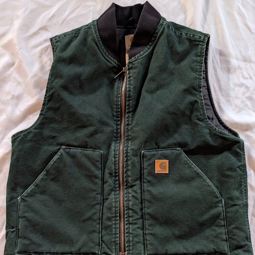 Carhartt Men's Large Spruce Insulated Vest, V02 SPC